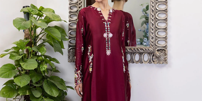 Burgundy By Nadia Khan Official image 1