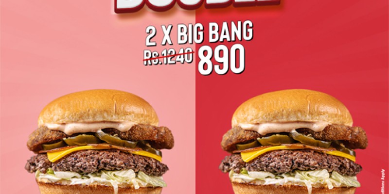 Burger Lab is offering a 50% discount on Fire House and Hand Cut Fries! 2 