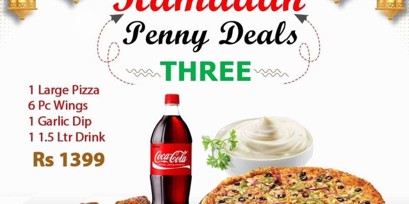 Penny Pizza  Iftar Deal 5! just Rs.1799/- 2 