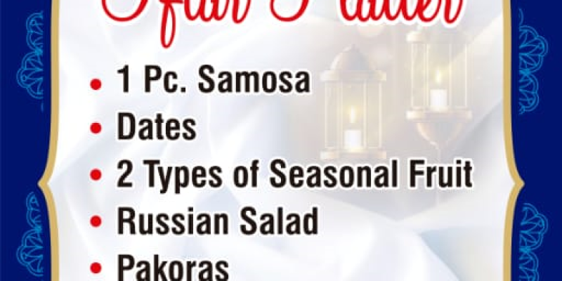 Yasir Broast Iftar Cum Buffet Dinner Deal! Rs.1550/head + tax 2 