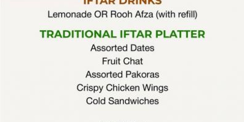 English Tea House iftar dinner platter! Rs. 795+Tax 2 