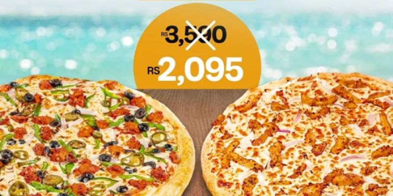Yellow Taxi Pizza Co. Summer Deal 1 Rs.1595/- 2 