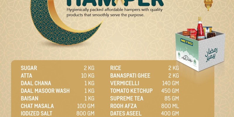 METRO Ramzan Zakat Hampers! starting from 2,499 2 