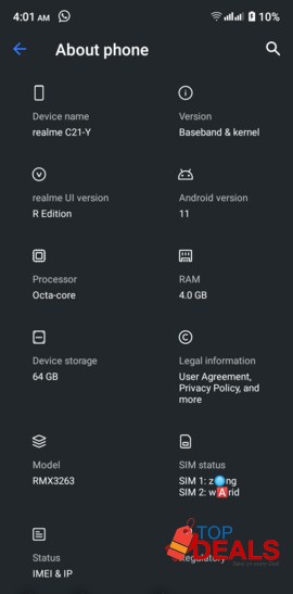 I am selling my realme C21y, available with original charger, image 1