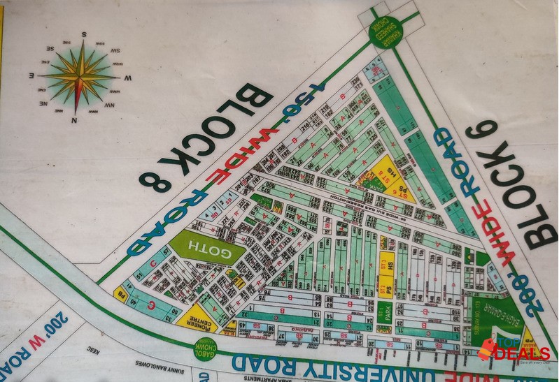 Gulistan e johar Plots for sale 240 400 yards university road karachi image 1