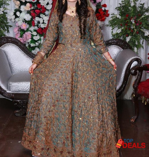 Can can mexi new stylish design walima dress image 1