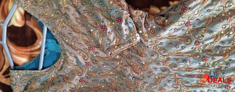 Can can mexi new stylish design walima dress image 2