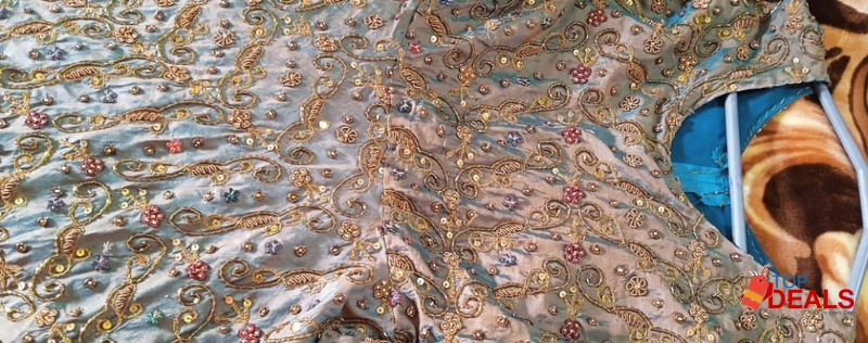 Can can mexi new stylish design walima dress image 3