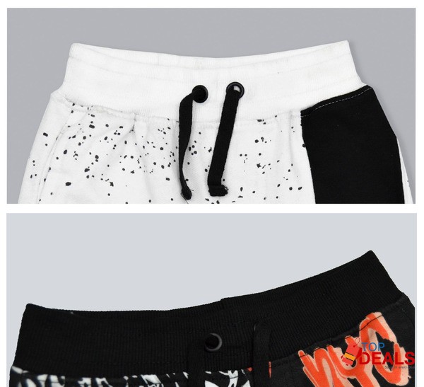 White &amp; Black Short for Boys (Pack of 2) image 4