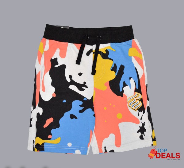 Red &amp; Multi Color Short for Boys (Pack of 2) image 3