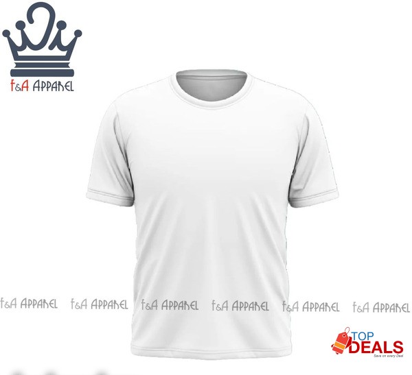 Premium Quality Basic Plain T-shirts For Men By F&amp;A Apparel image 1