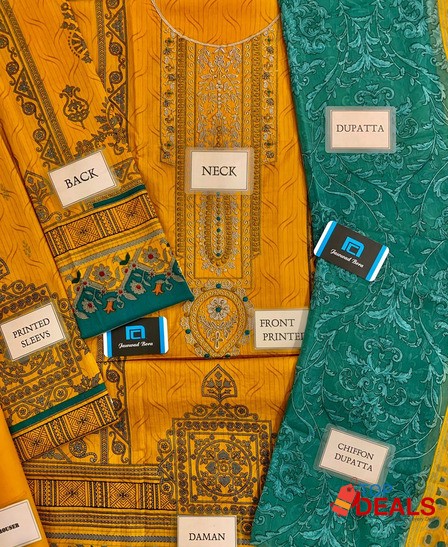 *BRAND:MARIA.B* ☆Fabric Details : lawn with chiffon dupatta ☆ •Pr image 1