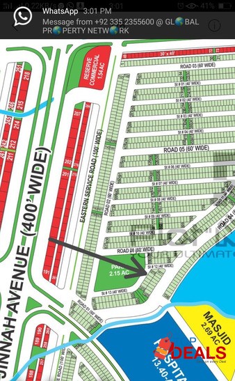 Bahria Town Karachi (Old BTK) 125sqy Plot Urgently sale image 1