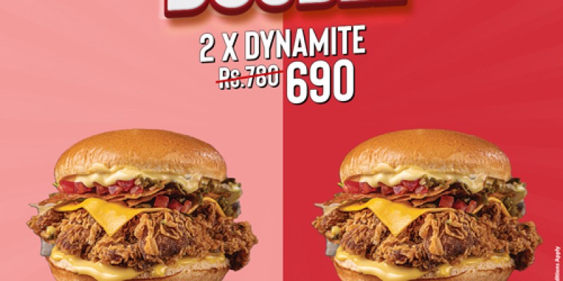 Burger Lab is offering a 50% discount on Fire House and Hand Cut Fries! 3 