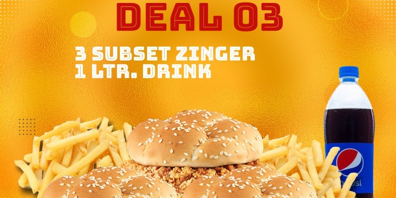 Food Town Deal 1 Rs.350/- 3 