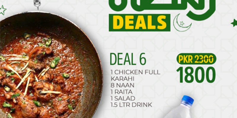 Cafe Bogie Ramadan Deal 1 Rs.1500/- 3 