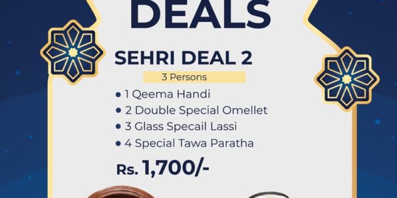 Bin Riaz Grill! Sehri Deal 1 For Rs.2450/- 3 