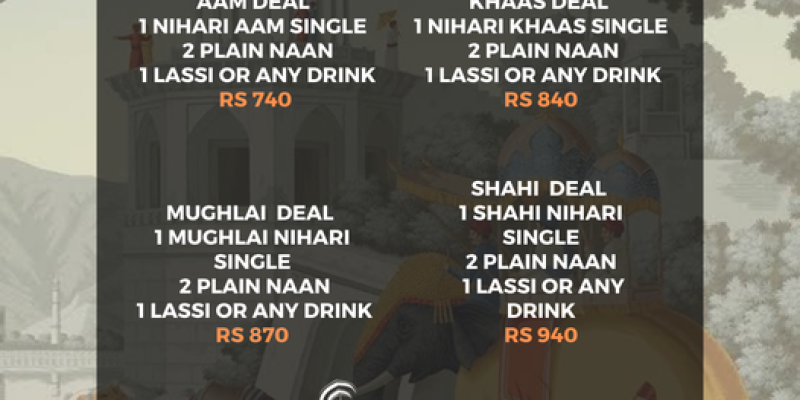 Dilli Darwaza - The Nihari Shop! Temptating Deals Starting Rs.740/- 3 