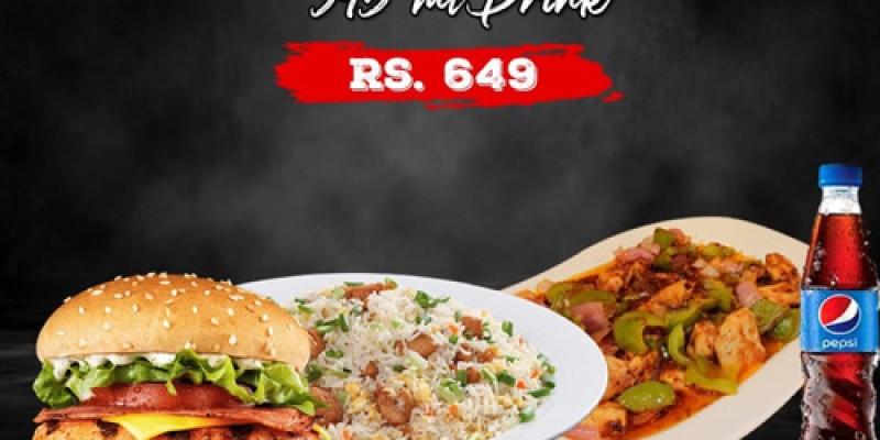 Pizza On Wheel! Ramadan Special Deal For Rs.699/- 3 