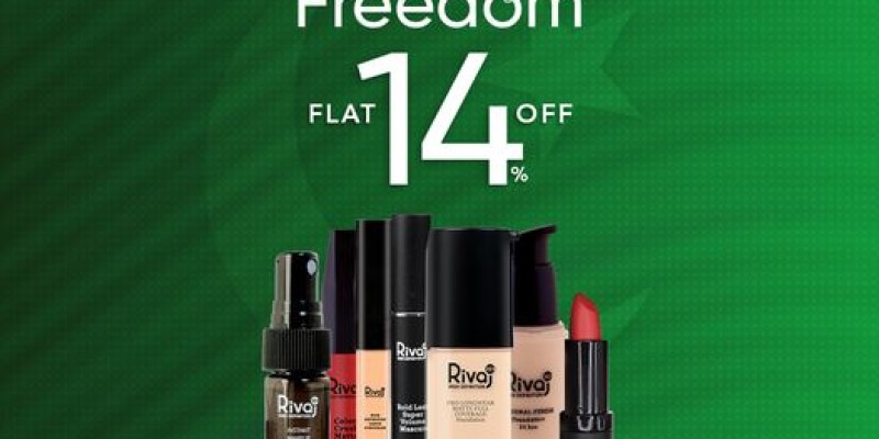 Rivaj Cosmetics Freedom Sale Flat 14% Off 3 
