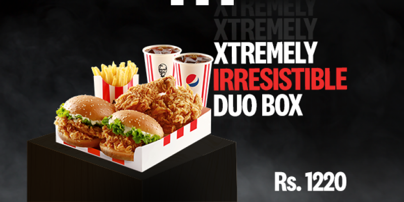 KFC Xtremely Irresistible Duo Box in Rs. 1220 3 