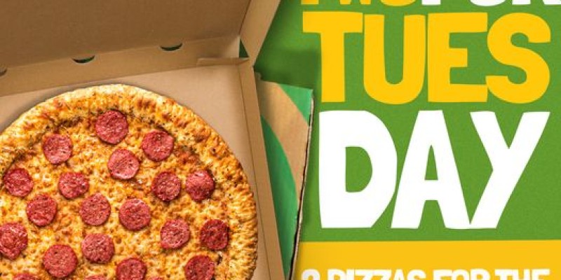 Broadway Pizza’s 11.11 deal! Get any 2 mighty oven-baked sandwiches + 2 small drinks for just Rs. 1111 3 