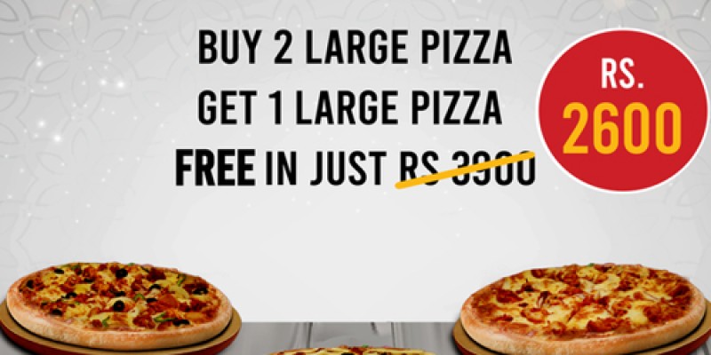 Alen's Grilled and Fried Chicken Get One Large Pizza Free 3 