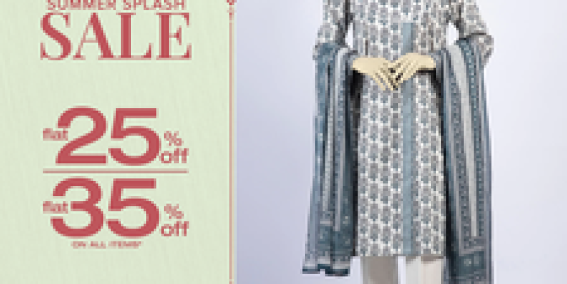 MTJ - Tariq Jamil Summer Splash Sale Flat 25% & 35% off 3 