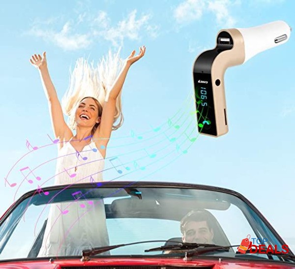 G7 Bluetooth Car Kit Handsfree FM Transmitter charger adapter Stereo image 5