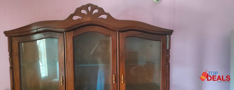 Divider 3 glass door 3 cabinet image 2