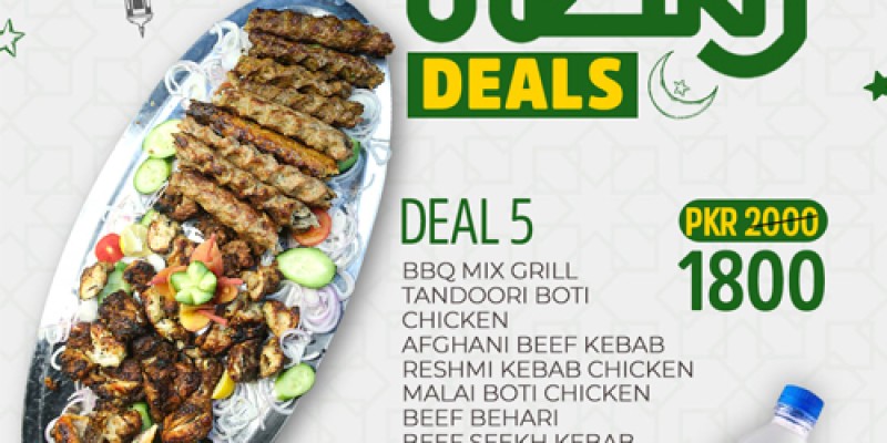 Cafe Bogie Ramadan Deal 1 Rs.1500/- 4 