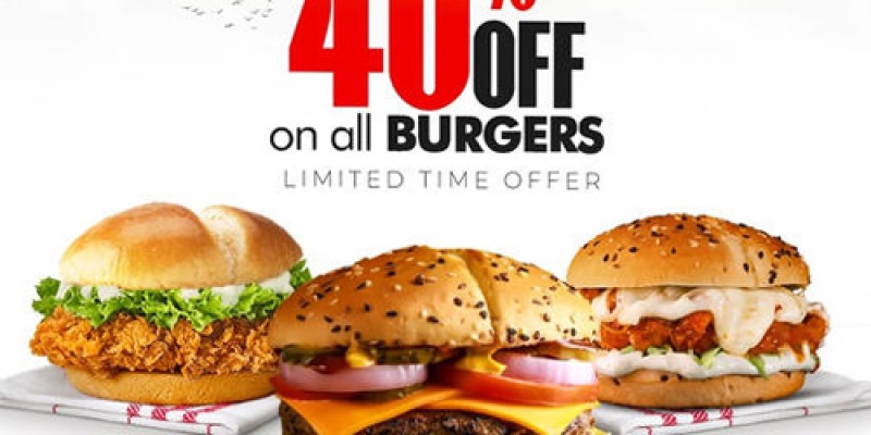 HOB - House Of Burgers Flat 40% Off On All Burgers 4 