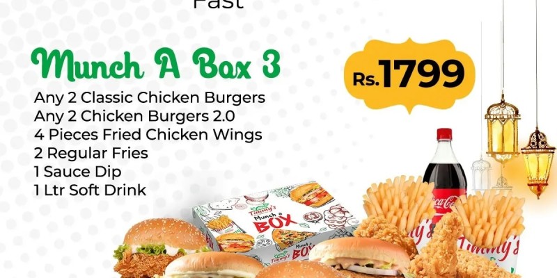 Timmy's Dawat e Ramadan Munch Box 6 Deal! Just Rs.1799/- 5 