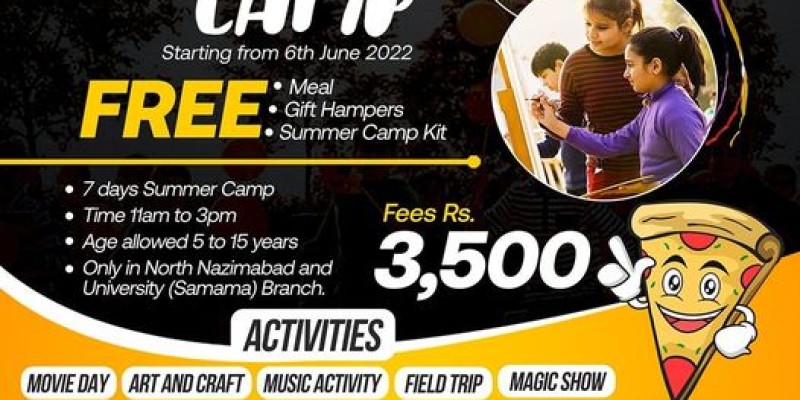 Pizza Point Introducing Summer Camp Fees Rs. 3500 5 