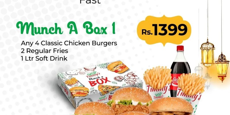 Timmy's Dawat e Ramadan Munch Box 6 Deal! Just Rs.1799/- 6 