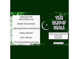 Hina Khan's Studio Mani pedi National Flag nail art For Rs.1947/-image-6