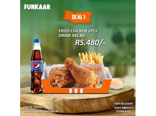 Funkaar Cafe Deal 1 For Rs.480image-787