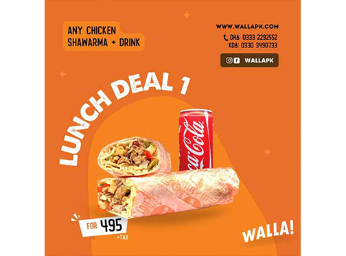 Walla Lunch Deal 1 For Rs.495image-334