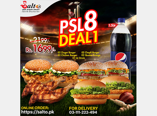 Salto Fast Foods PSL 8 Deal 1 For Rs.1699image-835