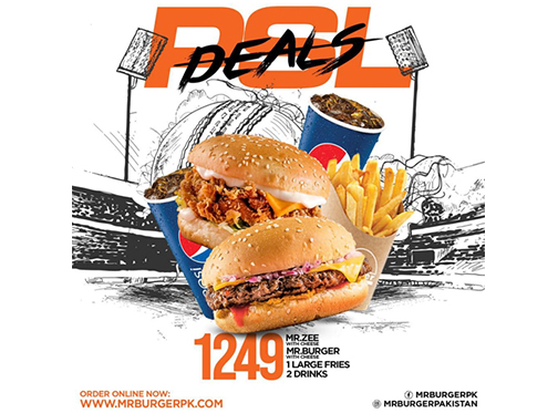 Mr. Burger Pakistan PSL Deal 1 For Rs.1249image-837