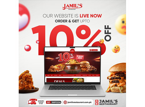 Jamil's Restaurant 10% off on Website Orderimage-848