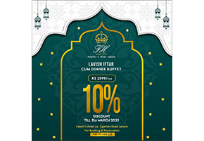 Faletti's Hotel Cafe Iftar Cum Dinner Buffet with a 10% discount!image-102