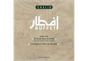 Ghalib Restaurant Iftar + Dinner Buffet For Rs.1790image-384