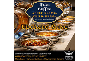 Shaheen Shinwari Iftar Buffet For Rs.1399/- For Adultsimage-410