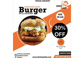 Chick N Potato Eid-Ul-Fitr Offer 1 For Rs.310image-993