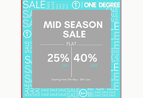 One Degree Mid Season Sale! Flat 40% OFFimage-437