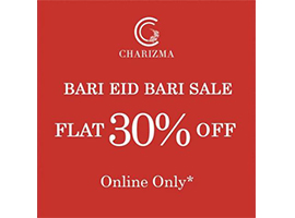 Charizma Bari Eid Sale! Flat 30% Off ONLINE ONLYimage-700