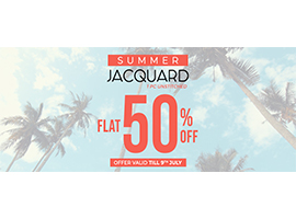 SAYA ! Flat 50% off on Summer Jacquardimage-705