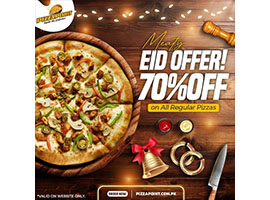 Pizza Point Eid Offer! Flat 70% OFF on all Regular Pizzas through website orderimage-586