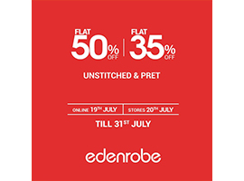 Edenrobe! Flat 50% OFF on Unstitched & Pretimage-600